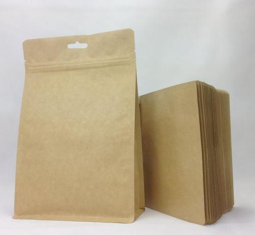 小号 新3d牛皮纸自封袋 直立袋 茶叶包装袋 锡纸袋镀铝袋